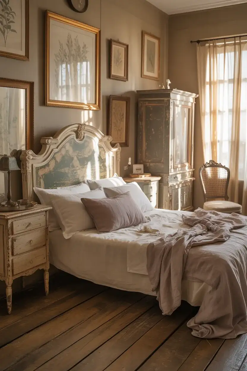 Vintage Bedroom with Flea Market Finds 1