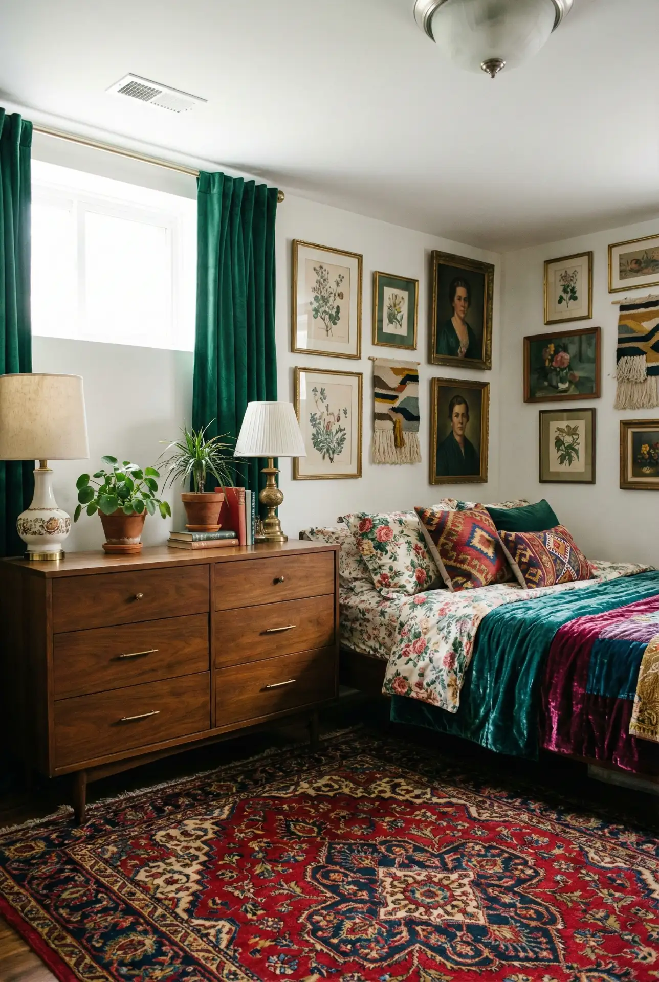 Vintage Eclectic Mix Of Patterns And Eras 1