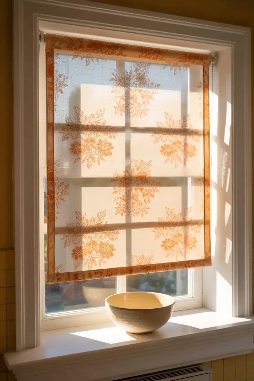 Vintage Fabric Roller Shade 2