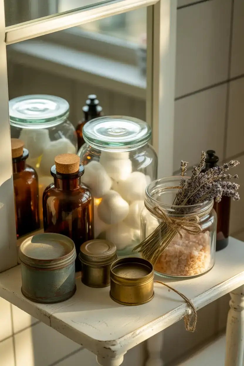 Vintage-Inspired Apothecary Shelf 2