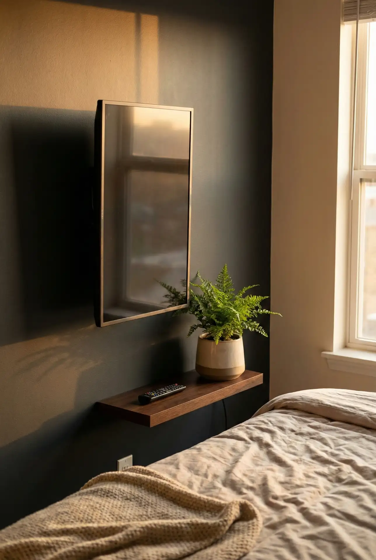 Wall-Mounted TV to Free Up Surface Space 2