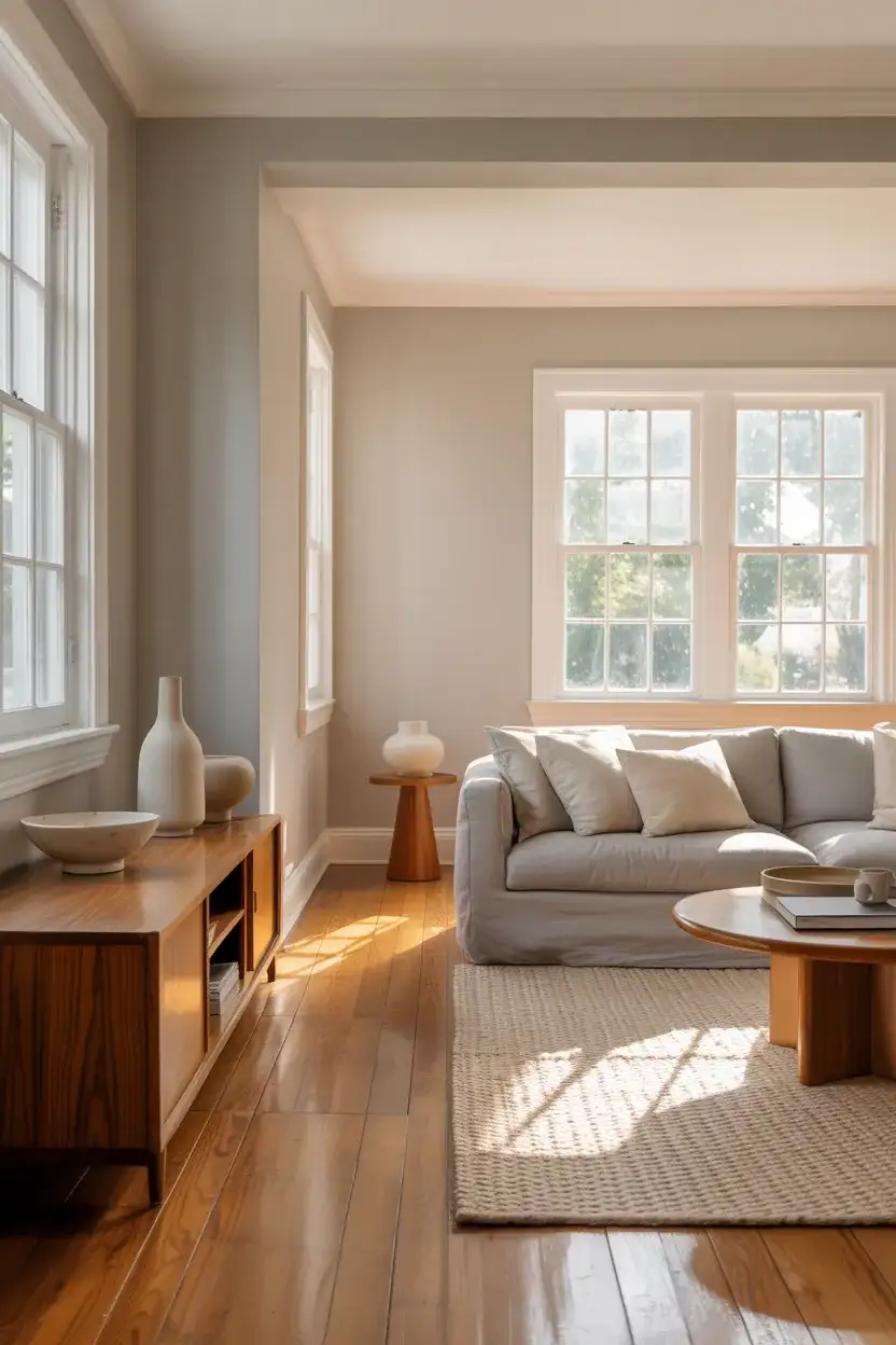 Warm Gray With Honey Oak Accents 1