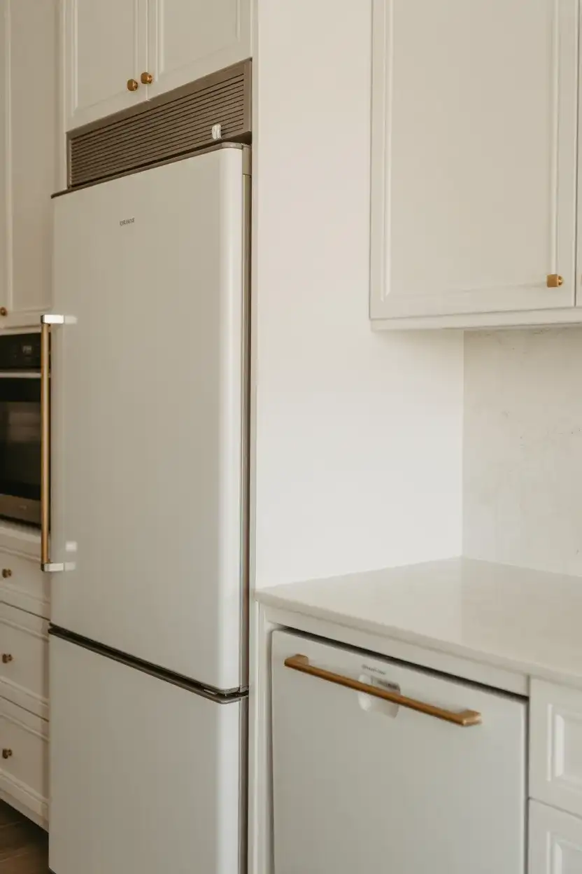 White Kitchen Appliances for Seamless Design 2