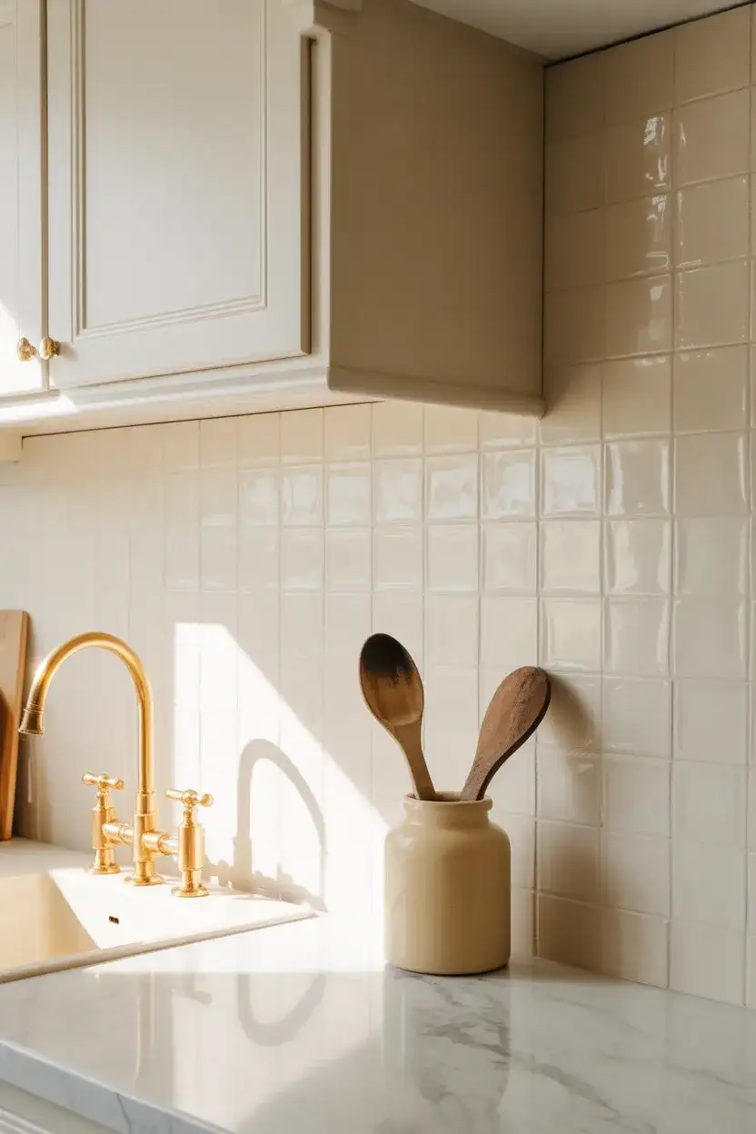 White Kitchen Backsplash Ideas with Texture 2
