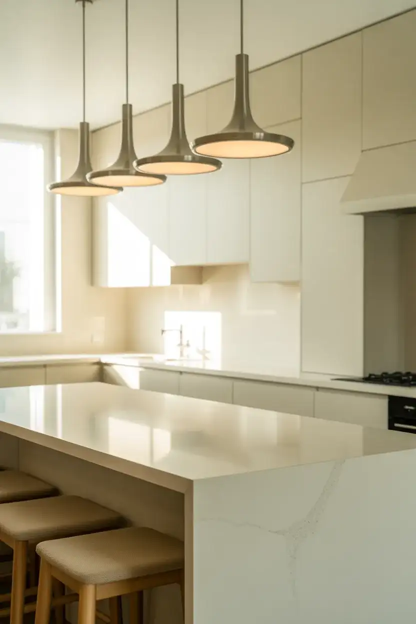 White Kitchen Island as a Focal Point 2