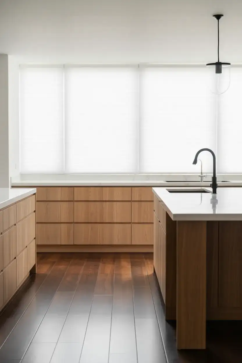 White Oak With Dark Wood Floors 1