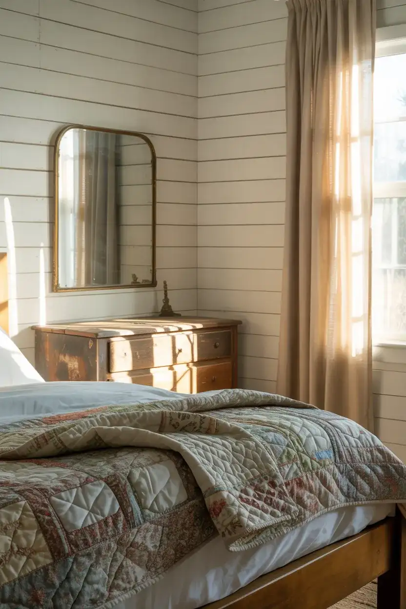 White Shiplap with Vintage Accents 2