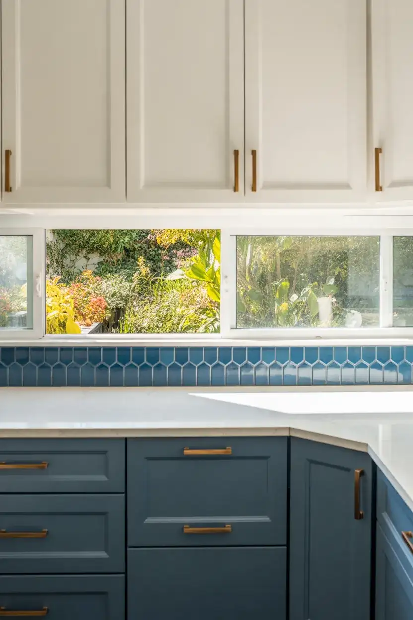 White and Blue Kitchen Harmony 2