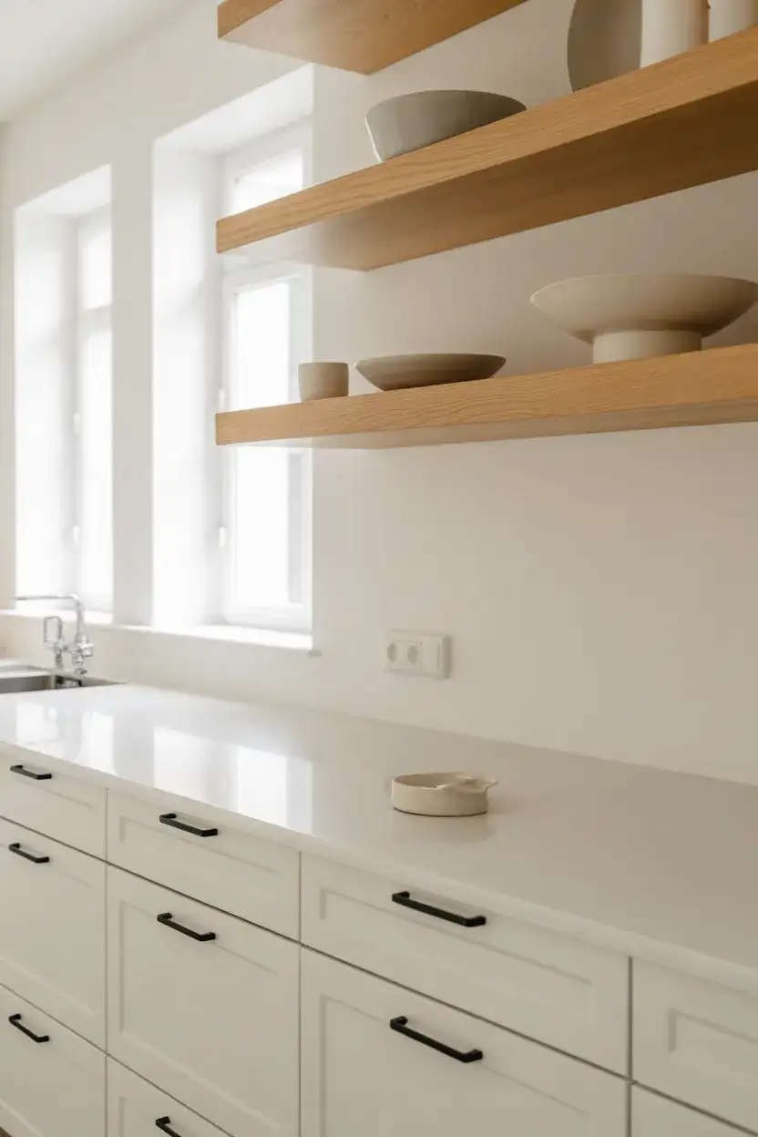 White and Oak Kitchen Natural Pairing 2