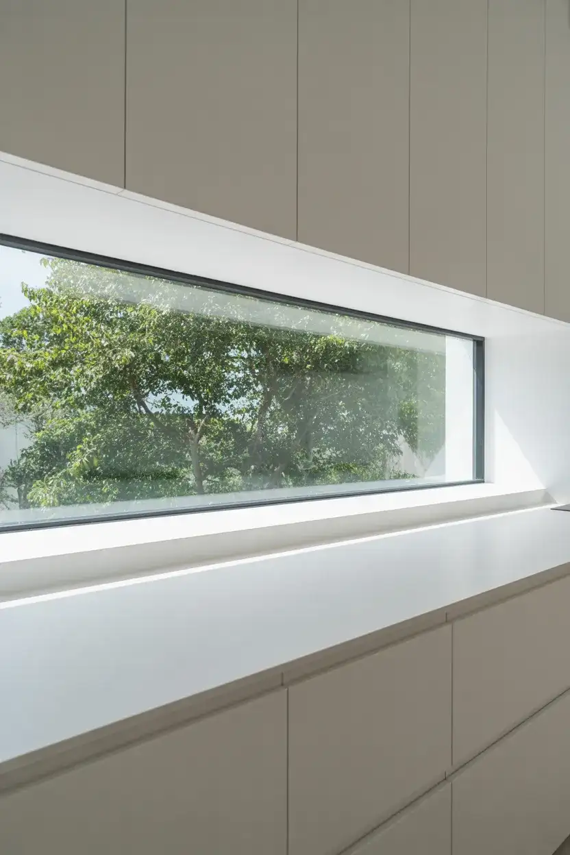 Wide Horizontal Window with No Trim 1