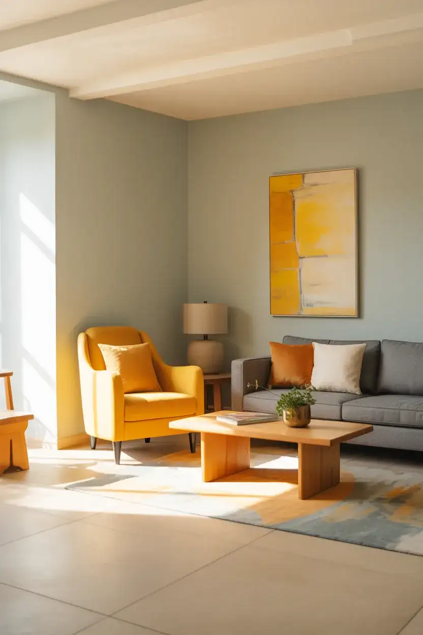 Yellow and Grey Energetic Living Room 2