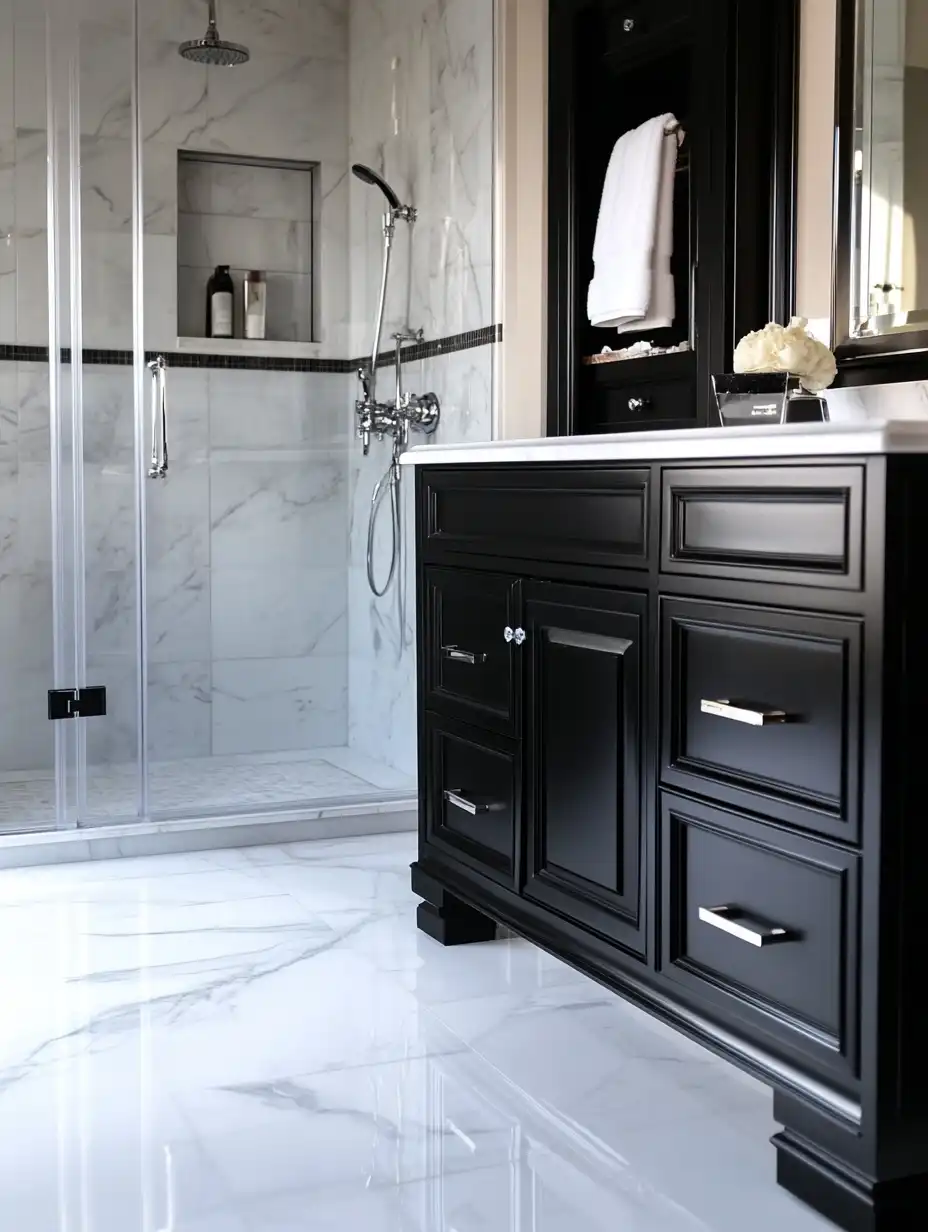 10 Black and White Bathroom Ideas That Are Always In Style - Your Home Revival