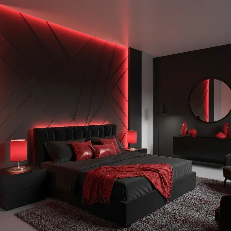 16 Black and Red Bedroom Ideas That Feel Modern and Dramatic