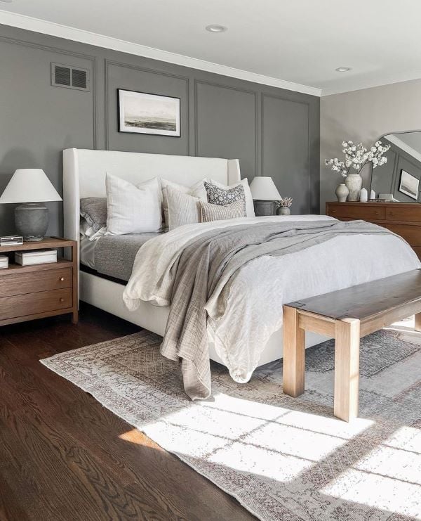 45 Cozy Grey Bedroom Decor Ideas - Chaylor & Mads
