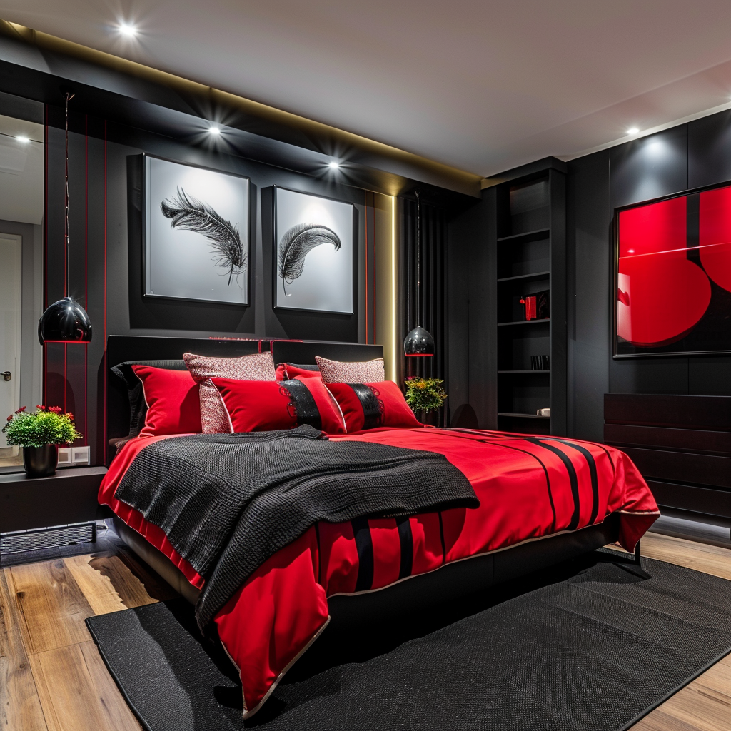 50+ Red Bedroom Ideas for A Bold and Aesthetic Home Decoration – CreativeBooster