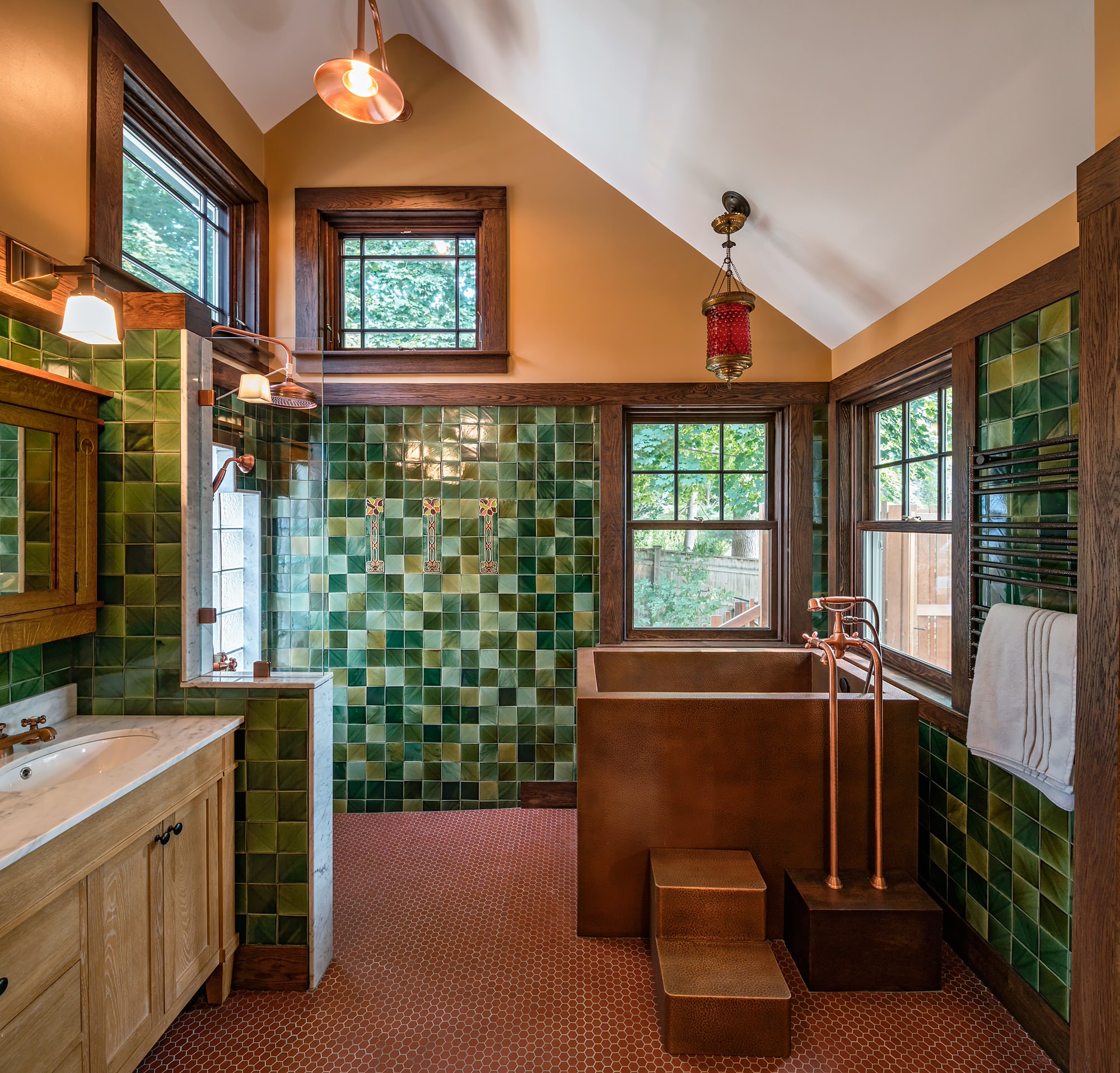 75 Green Tile Bathroom Ideas You'll Love - April, 2026 | Houzz