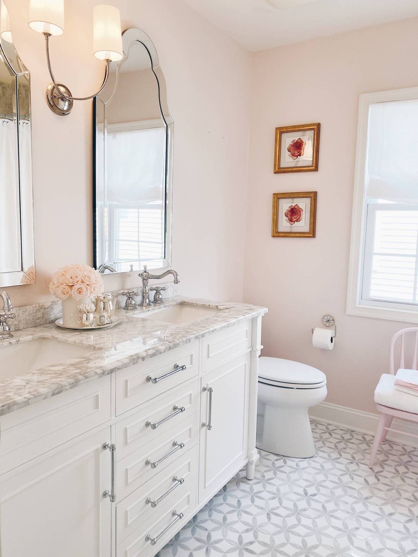 A Pink Girls Bathroom Remodel - The Pink Dream