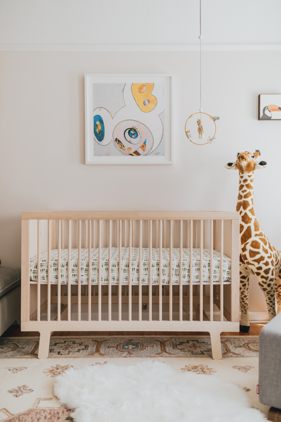 An Art Lover's Eclectic Nursery Reveal in Los Angeles - Little Crown Interiors