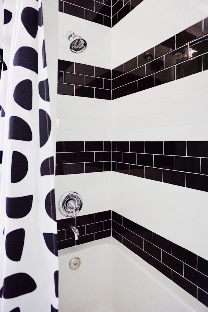 Black and White Tile Bathroom Remodel | Apartment Therapy
