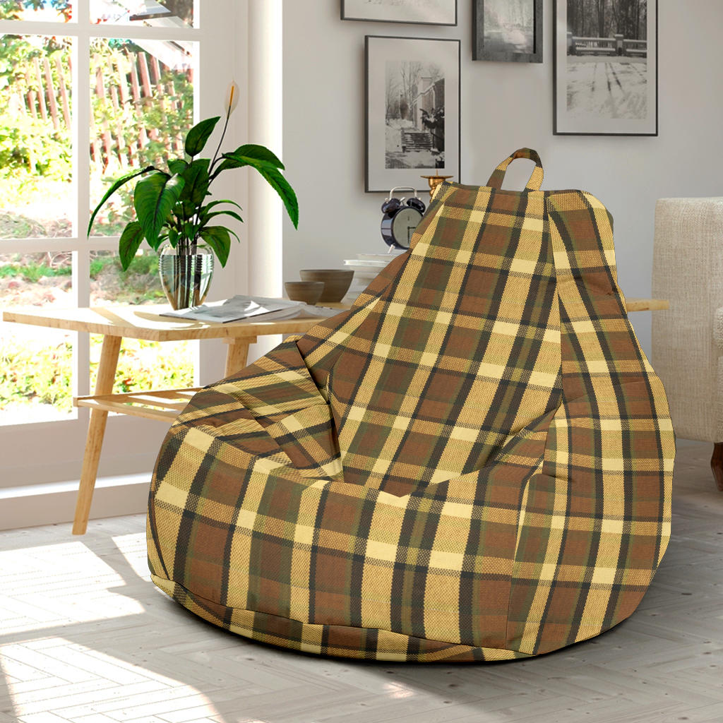 Brown Plaid Bean Bag Chair – Aircooled Lifestyle
