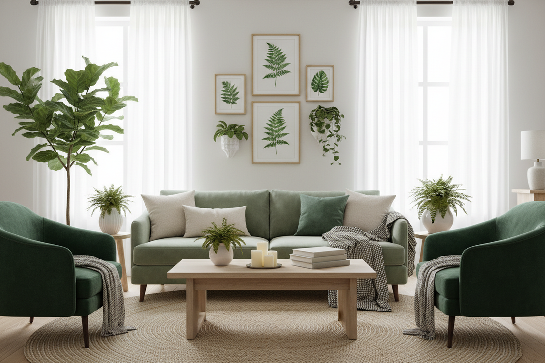 Create a Calm Retreat: 5 Green Living Room Ideas You'll Love – Wallpics