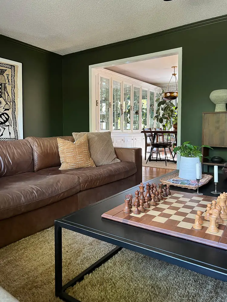 Forest Green Living Room Ideas: My Dark Green Paint & Decor Tips