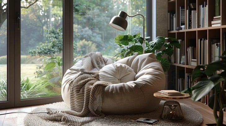 Free Cozy beanbag chair Image - Cozy, Beanbag, Chair | Download at StockCake