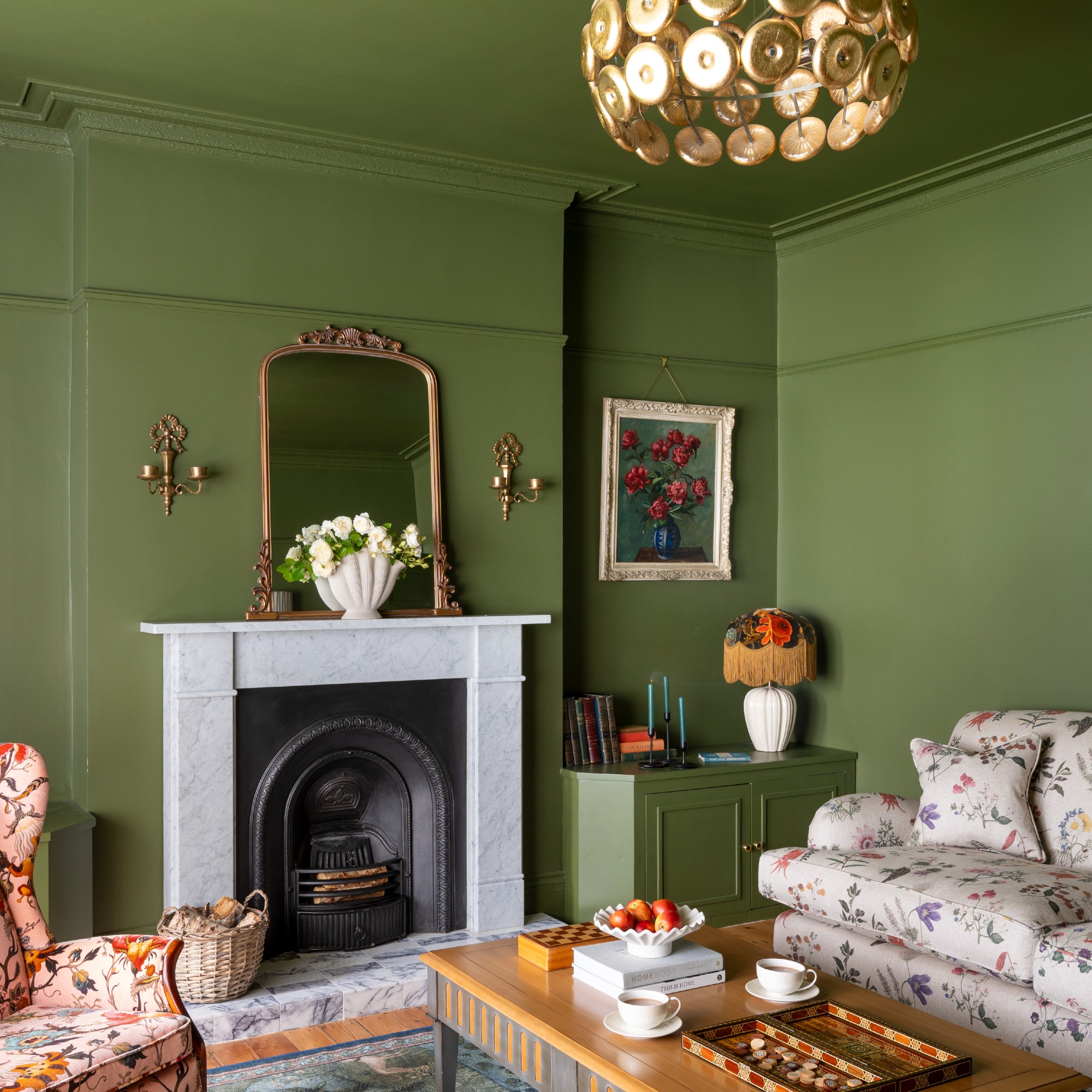 Green living room ideas for a chic, soothing look and feel | Ideal Home