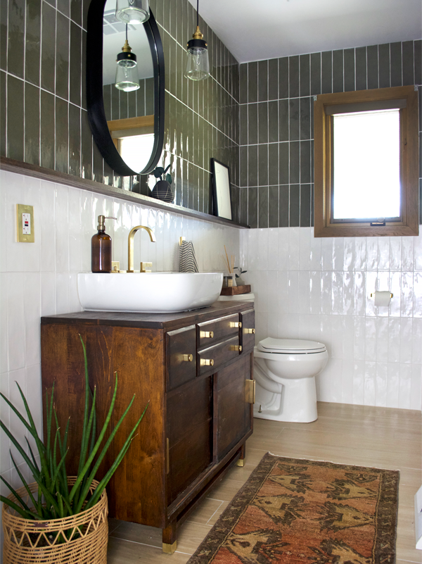Green Tile - Bathroom Installations | Centsational Style
