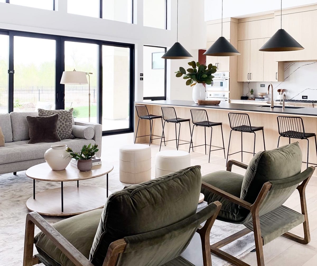 Harmonious Design: Open Concept Living Room and Kitchen Ideas - Decorilla Online Interior Design