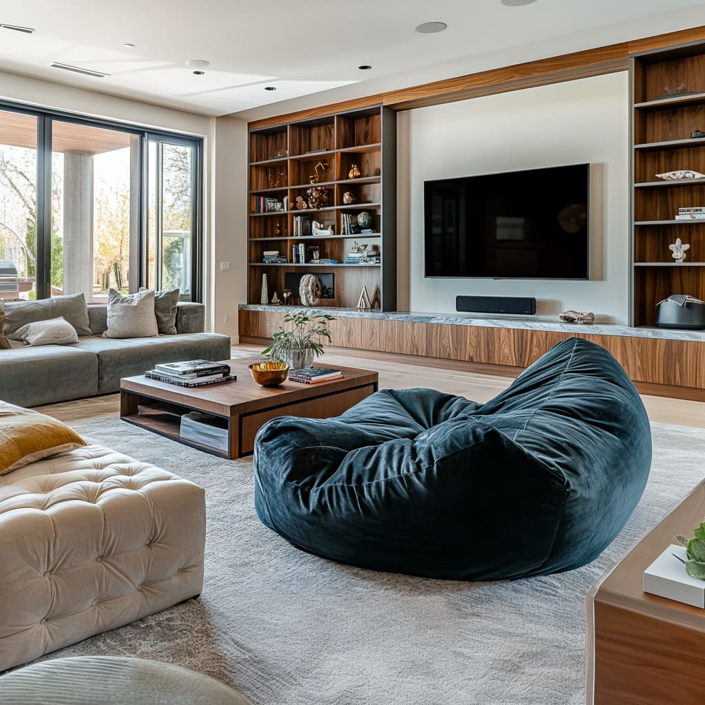 How To Fit Bean Bag Chairs into Any Living Room Design |