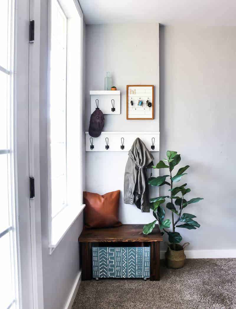 Modern Farmhouse Entryway Ideas on a Budget - Making Manzanita