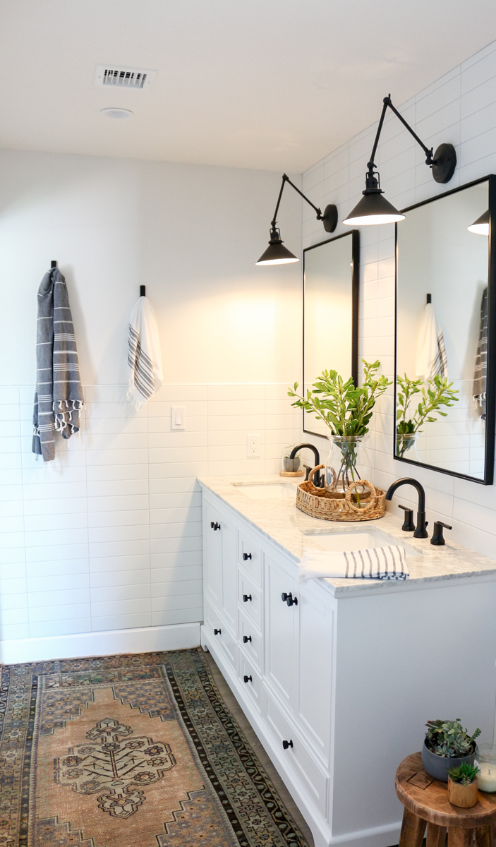 Modern Farmhouse Master Bathroom Renovation with Delta: The Process & Reveal - 1111 Light Lane
