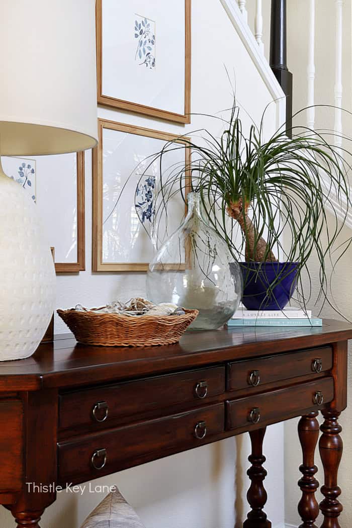 Neutral Coastal Entryway Styling - Thistle Key Lane