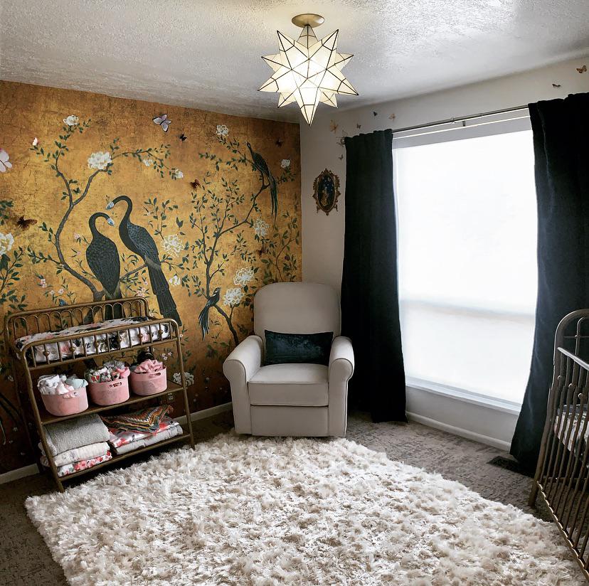 Our Eclectic Chinoiserie Nursery. Baby girl came three weeks early - the day before I was schedule to take maternity leave! 😅 She is now a happy, healthy 6 month old and