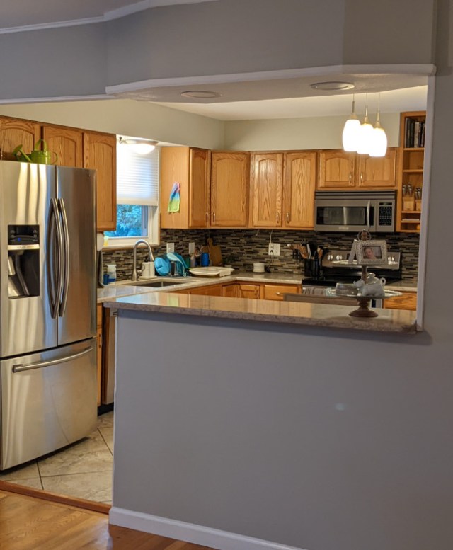 REMOVING A HALF WALL | OPEN CONCEPT KITCHEN - Grove House Reno