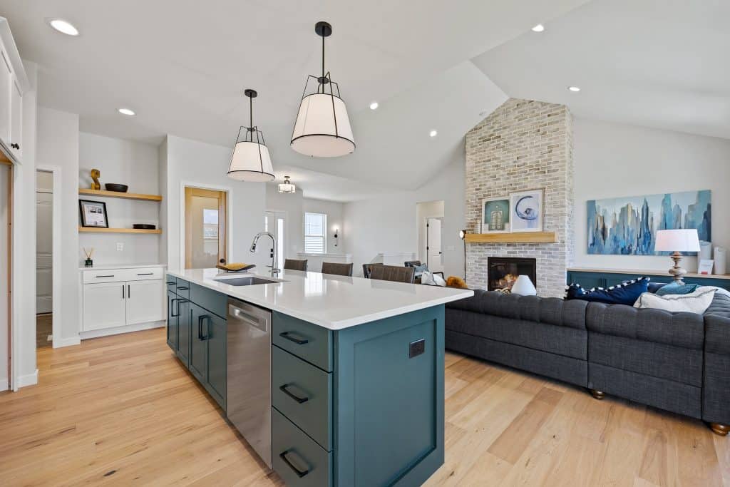 Seamlessly Connected: 20 Modern Semi-Open Plan Kitchen Living Rooms with Timeless Design – Inspirations at Your Fingertips