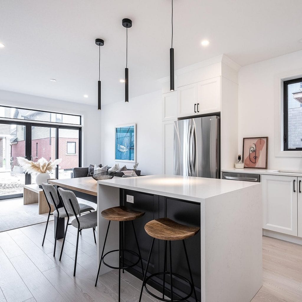 Seamlessly Connected: 20 Modern Semi-Open Plan Kitchen Living Rooms with Timeless Design – Inspirations at Your Fingertips