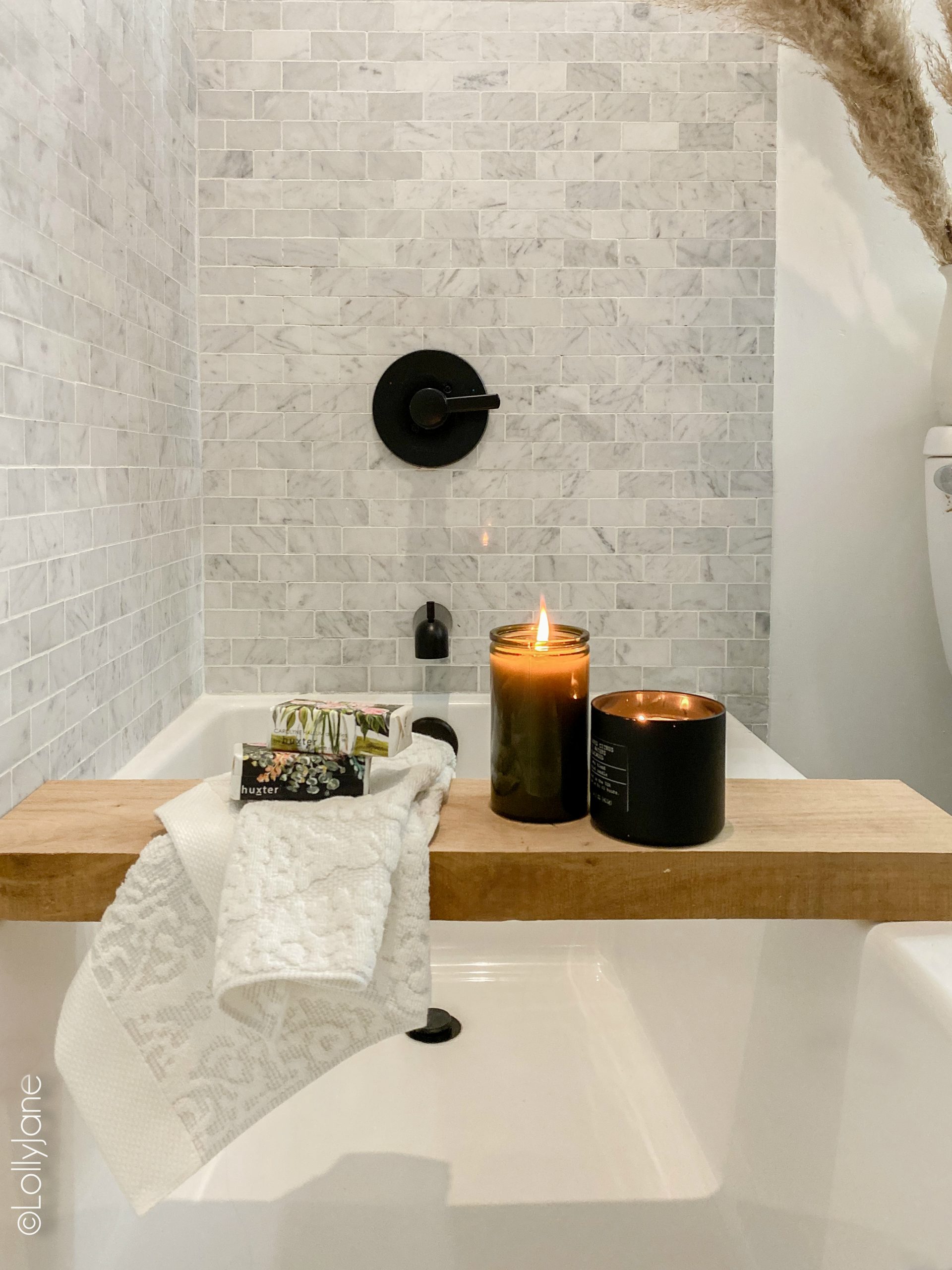 Small Modern Farmhouse Bathroom - Lolly Jane