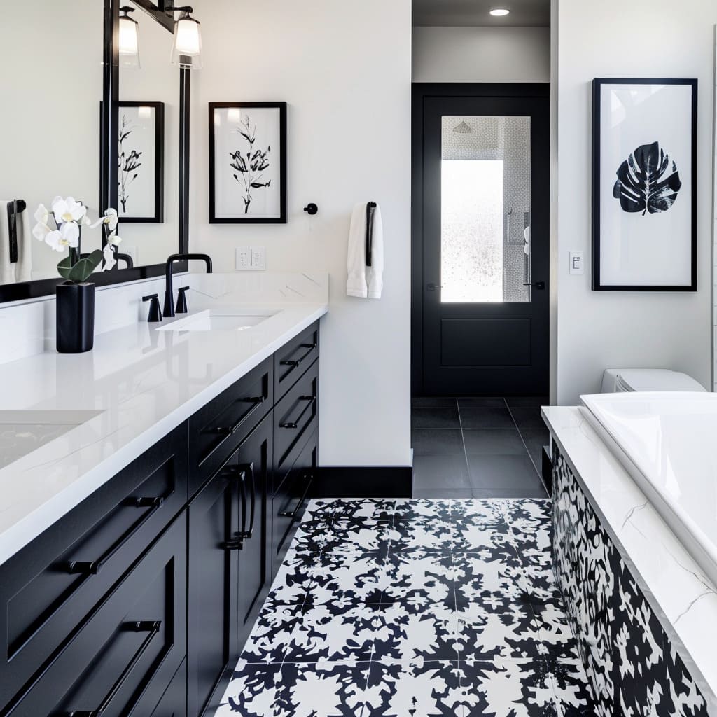 Top Black and White Bathroom Design & Decor Ideas for a Modern Home | Fancy House Design