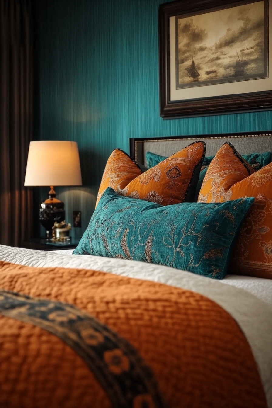 13 Stylish Teal And Orange Bedroom Designs — DreamyHomeStyle
