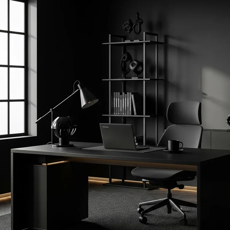 15 Black Office Ideas for Elegant and Creative Style