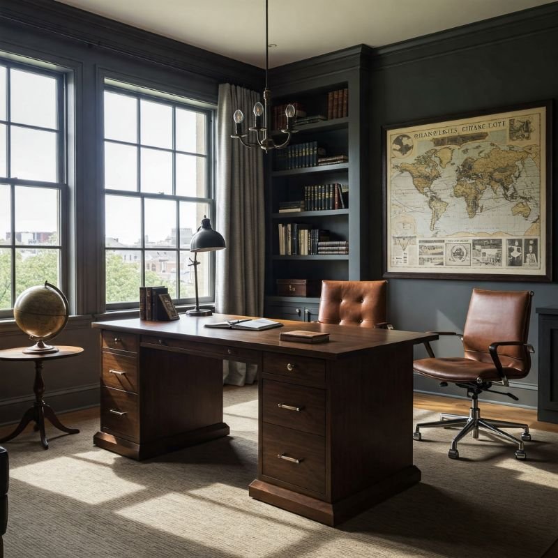 15 Masculine Home Office Ideas for a Bold, Professional Look