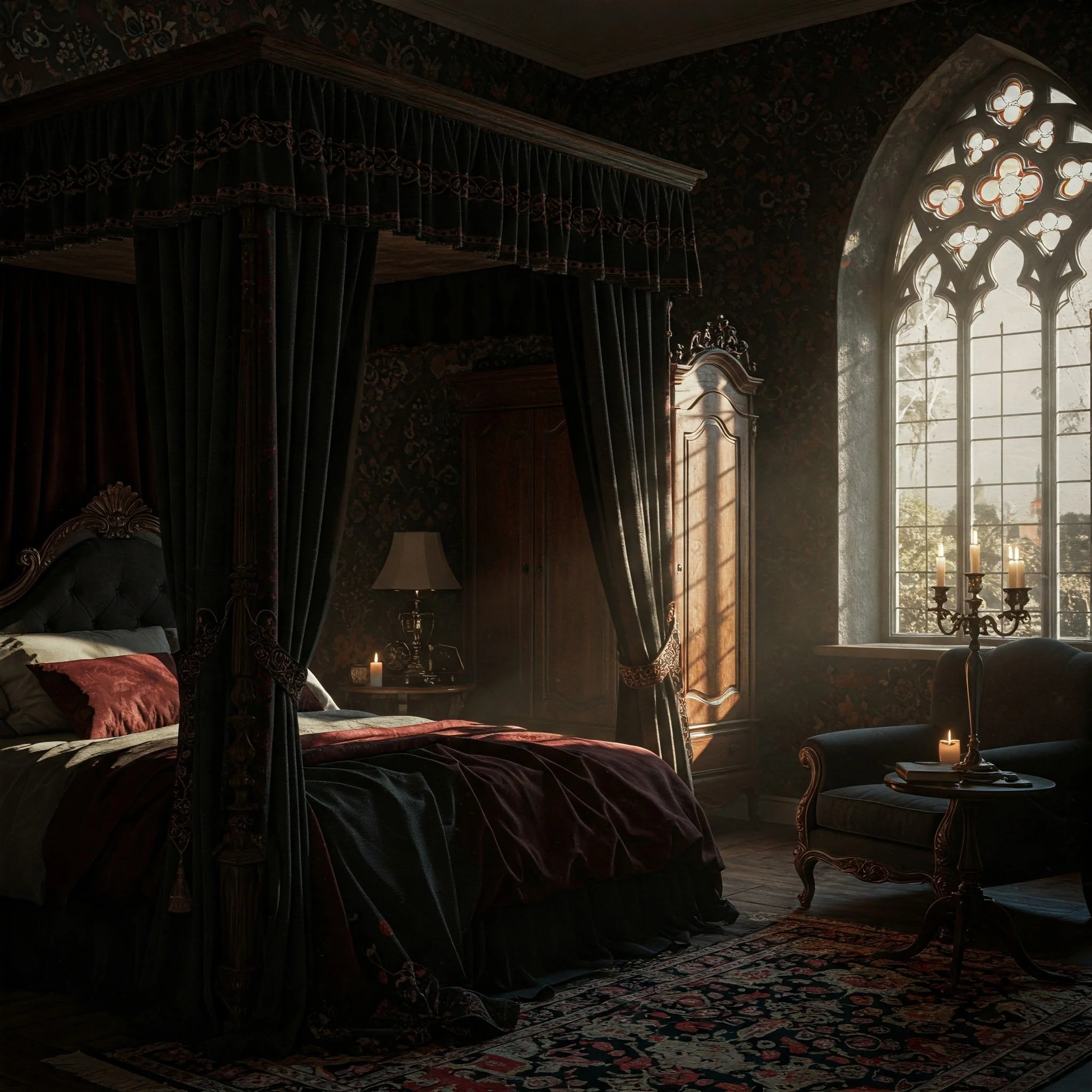 15 Romantic Gothic Bedroom Ideas for Bold Style