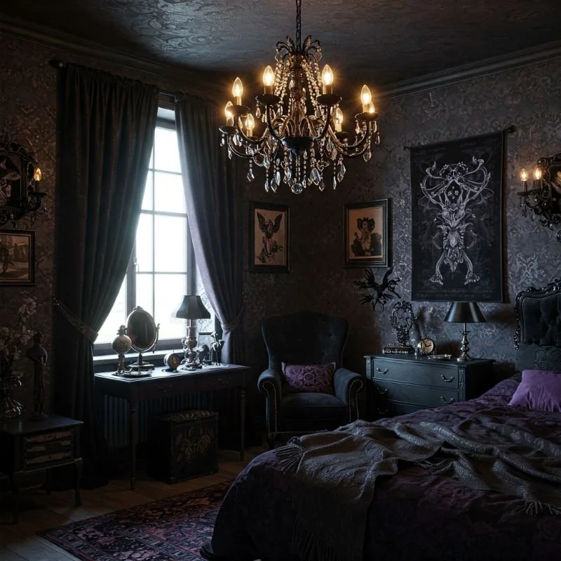 15 Whimsigoth Bedroom Ideas for a Dreamy Gothic Vibe