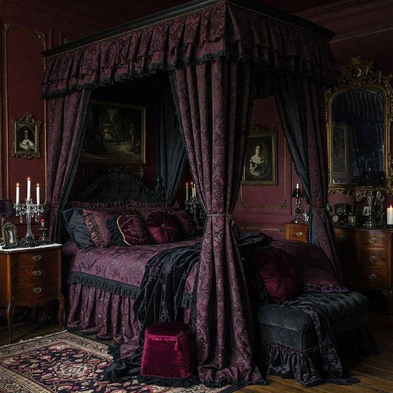 15 Whimsigoth Bedroom Ideas for a Dreamy Gothic Vibe