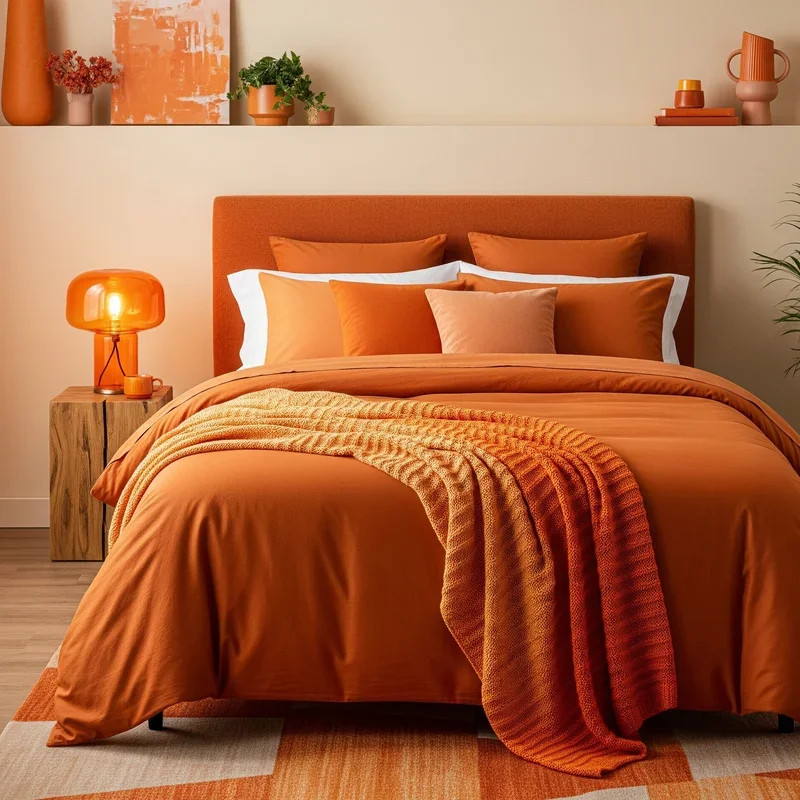 16 Orange Bedroom Ideas to Brighten Up Your Space