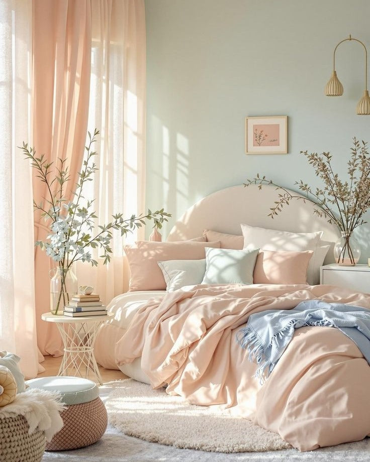 16 Soft + Stylish Pastel Bedroom Ideas to Inspire You – CreativeBooster