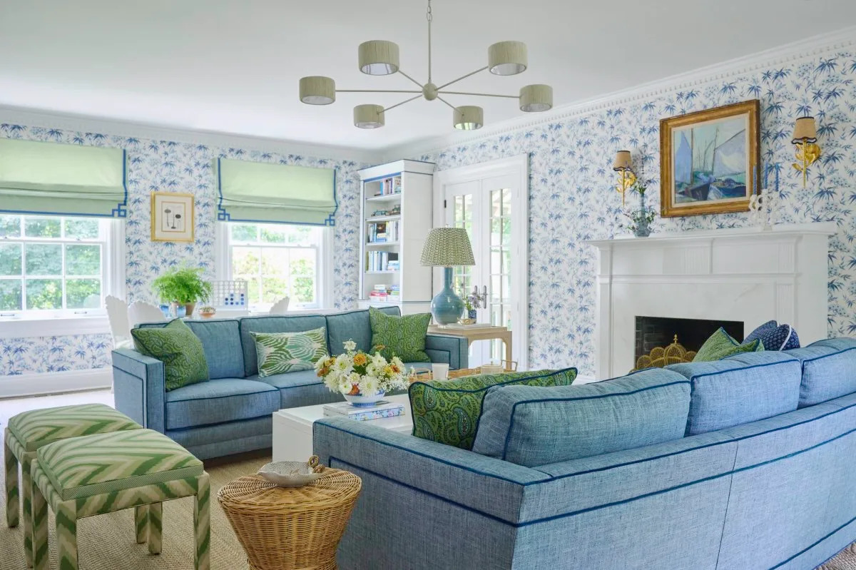 17 Blue Living Rooms So Stunning, You'll Want to Redecorate Tonight