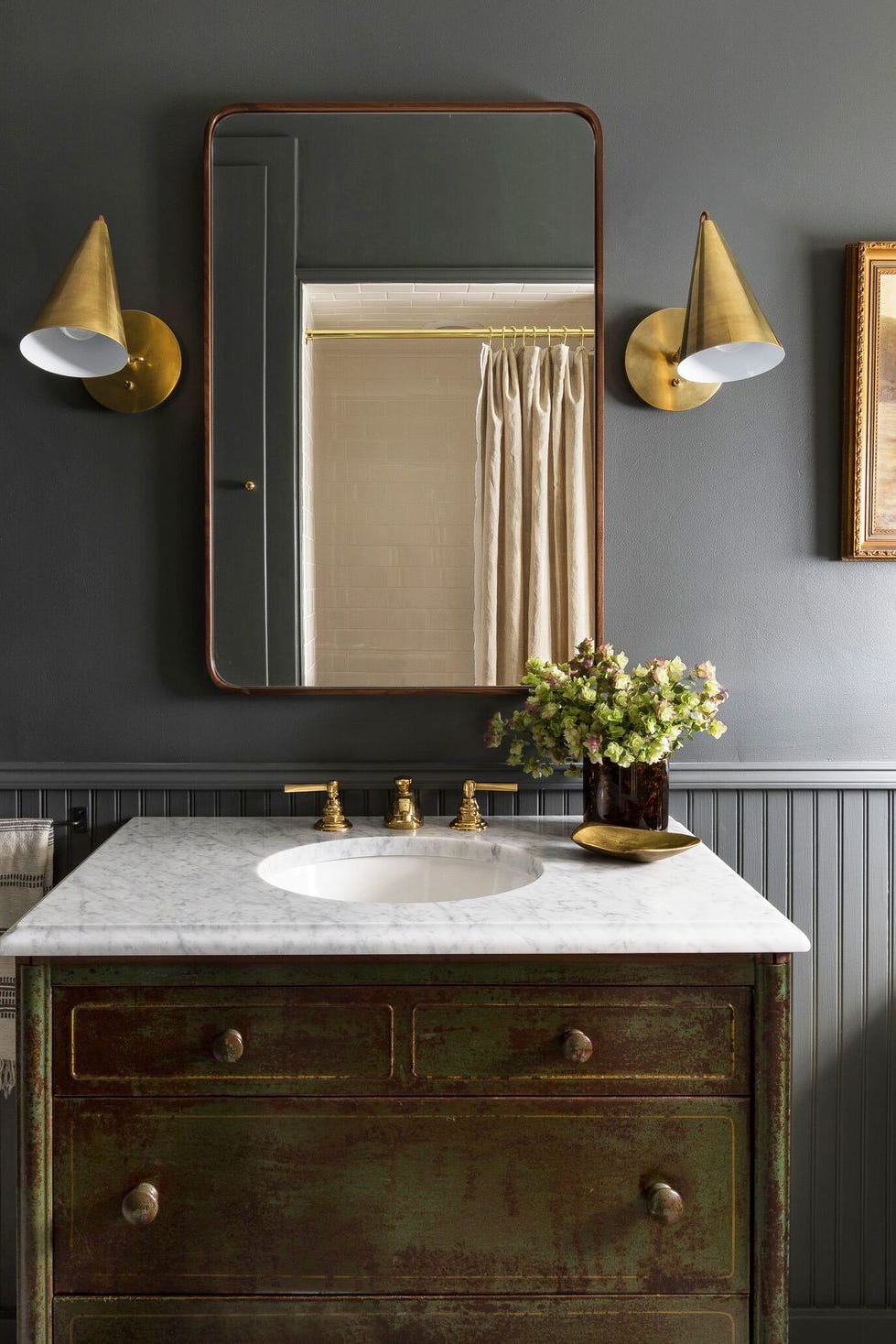 18 Small Bathroom Paint Colors We Love - Colorful Powder Rooms